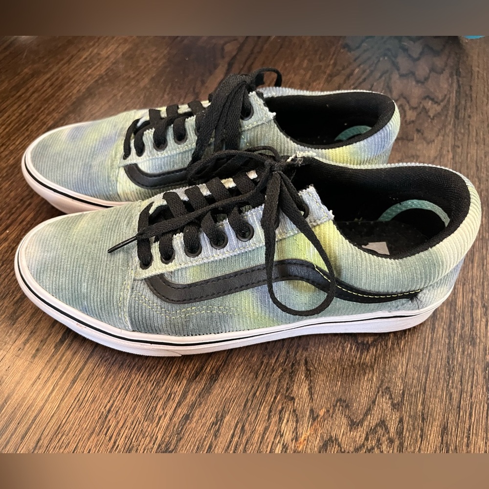 Vans Tie Dye Old Skool Green/Blue Tie Dye - 8.5 Women’s Men’s 7